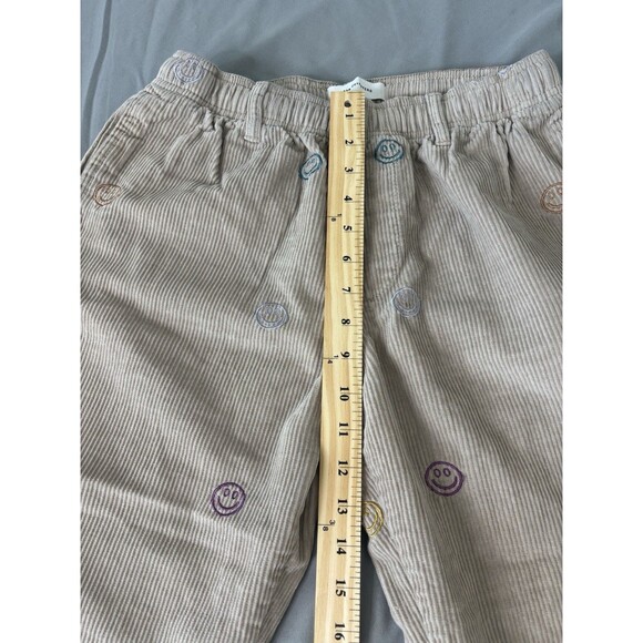 Urban Outfitters Corduroy Smiley Face Baggy Pull on Pants Unisex Small Beige - Picture 5 of 10